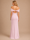 Elodie Off-Shoulder Maxi Dress – Blush Pink