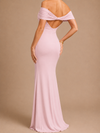 Elodie Off-Shoulder Maxi Dress – Blush Pink