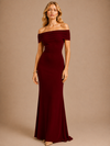 Elodie Off-Shoulder Maxi Dress – Mulberry Plum