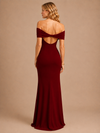 Elodie Off-Shoulder Maxi Dress – Mulberry Plum