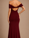 Elodie Off-Shoulder Maxi Dress – Mulberry Plum