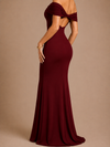 Elodie Off-Shoulder Maxi Dress – Mulberry Plum